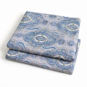 Lauren Ralph Lauren Blue Paisley King Size Pillowcases Set Of 2 Classic Cotton